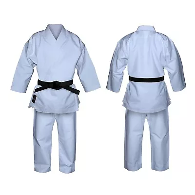 ADULT KARATE H/W TOURNAMENT KARATE AIKIDO UNIFORM SUITS 100% COTTON NO Belt • £34.99