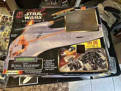 1999 Star Wars Episode 1 Electronic Naboo Royal Starship/blockade Cruiser Hasbro • $125