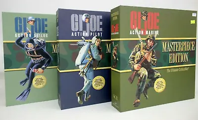 GI Joe Masterpiece Edition Action Figure & Book Sets Volumes II-IV 3 NEW In BOX • $160