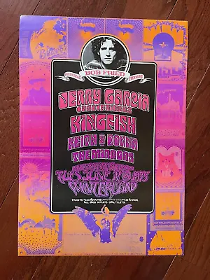 Mouse Moscoso Jerry Garcia Bob Weir Bob Fried Memorial Boogie Winterland Poster • $189.99