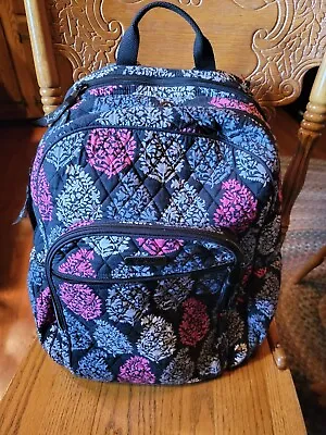 Vera Bradley Canterbury Backpack  Black Pink Grey White Pattern • $32