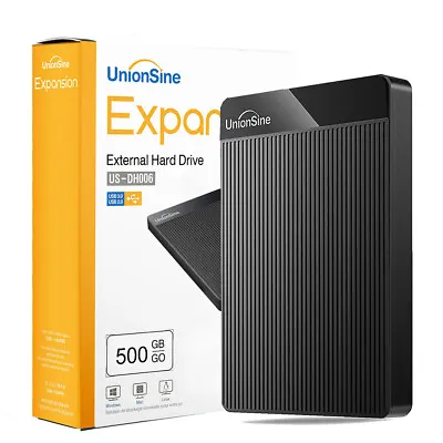 Portable External Hard Drive 500GB Game Memory Expansion HDD USB 3.0 2.5  Black • $18.04