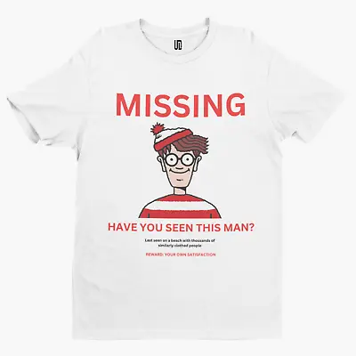 £7.19 • Buy Wally Missing T Shirt - Funny World Book Day Costume Halloween Fancy Dress Diary