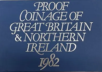 1982 Royal Mint Coinage Of Great Britain And Northern Ireland Proof Coin Set • £19.99