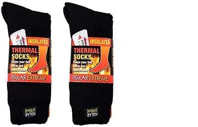 Polar Extreme Insulated Thermal Socks With Fleece Lining Pack Of 2 • $18.95