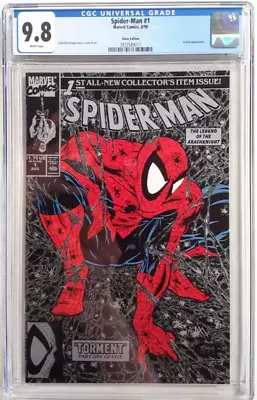 🕸SPIDER-MAN 1 CGC 9.8*1990 MARVEL*CLASSIC TODD McFARLANE COVER*SILVER EDITION🕷 • $89.99