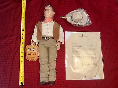 Vintage Effanbee John Wayne American Symbol Of The West Doll With Hat And Rifle • $29.99