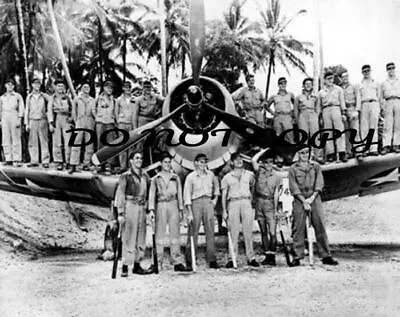 Antique Ww 11 Repro Photograph Print Vmf 214 Black Sheep F4 U Corsair Squadron • $11.99