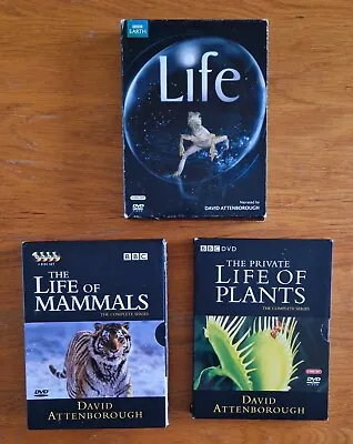 David Attenborough : Life DVD Box Sets (Life Life Of Plants & Life Of Mammals)  • £3