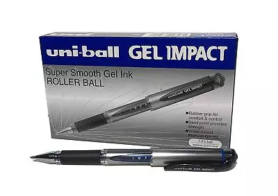 New Uniball Gel Impact UM153S Gel RollerBall Pen BLUE(Pack Of 12 )GIFT FREE SHIP • £53.57