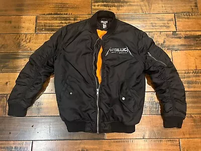 Divided METALLICA BOMBER JACKET~M/L~Magnetic Tour Coat~Lined • $49.99