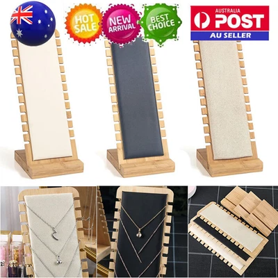 $19.49 • Buy Jewelry Display Stand L-shaped Necklace Displaying Pendant Choker Slotted Holder