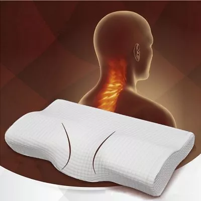 New Orthopedic Latex Magnetic White Neck Pillow Slow Rebound Memory Foam Pillow • $35.41
