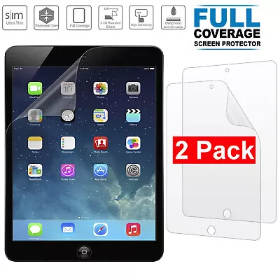 2x Screen Protector Guard Thin Film For Apple IPad 2 3 4 12.9 3rd. 4th. 5th Gen. • £2.99