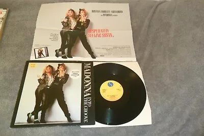 Madonna - Into The Groove 12  + Very Rare Poster Pop Vg • £55