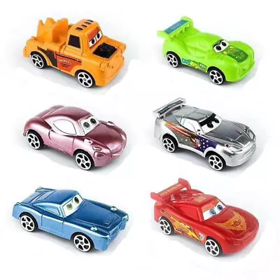 6 PACK/Set McQueen Plastic Model Car Toy Gift Cake Decor MINI Disney Pixar Cars • £5.69