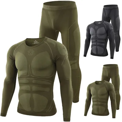 Thermal Underwear For Men Long Johns Top & Bottom Set Shirt & Pants Base Layer • $42.99