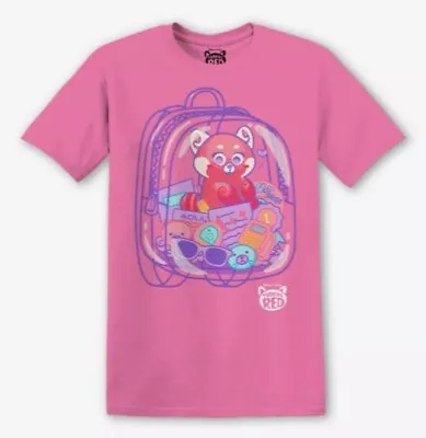 Disney Pixar Turning Red Panda Mei Backpack T-Shirt NEW WITH TAG (Size LARGE) • $34.99