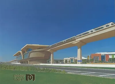 METRO Postcard Doha Qatar Modern Technology Speed Train Public Transport Rail • $25
