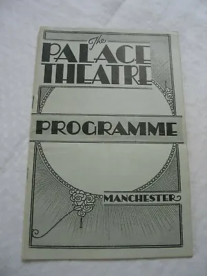 The Palace Theatre Manchester Programme - Monday December 2 1935 • £2.79