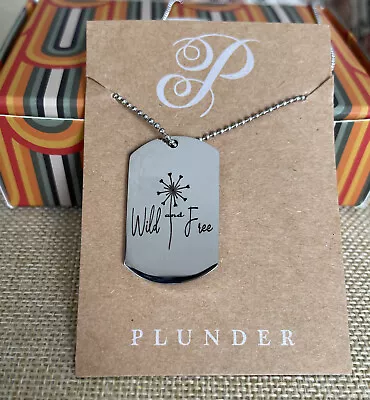 Plunder Design Fashion Trendy Jewelry Engraved Silver Chain Pendant Necklace • $22.79