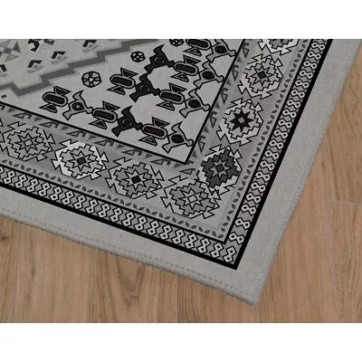 YALAMEH GREY Outdoor Rug By Kavka Designs Light Grey Dark Grey 2' X 3' • $69.99