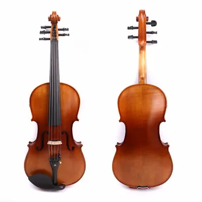 $259 • Buy 15inch 5string Electric Viola Acoustic Hand Made Free Case Bow Solid Wood Ebony