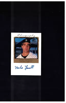 Mike Lowell Columbus Clippers 1999 Upper Deck SP Top Prospects Auto Chirography • $10