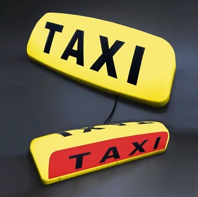 19  Led Magnetic Taxi Roof Sign Light Amber Yellow Taxi Meter Top Sign Cab Light • $55.94