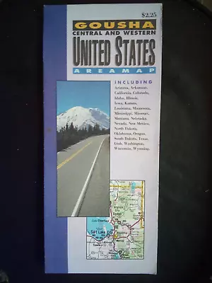 Central And Western United States USA Country Road Map Beautiful Detailed NEW • $4.99