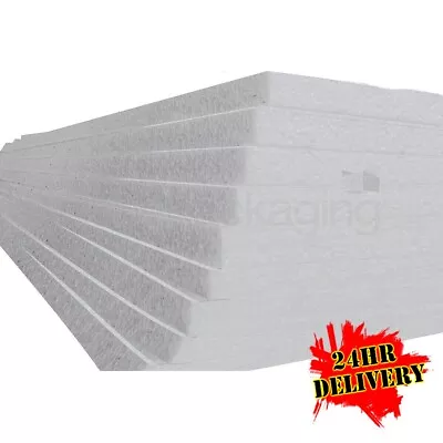 12 POLYSTYRENE EPS FOAM PACKING SHEETS 1200x600x25mm • £42