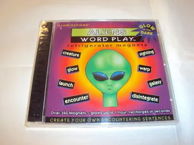 Word Play 350+ Refrigerator Magnet -Aliens Glow In Dark Kid Learning Vocabulary • $2.95