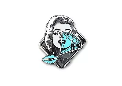 Marilyn Monroe Pin For Hat ￼Diamond Street Art Pin Enamel Lapel  - Pony Lawson • $6.99