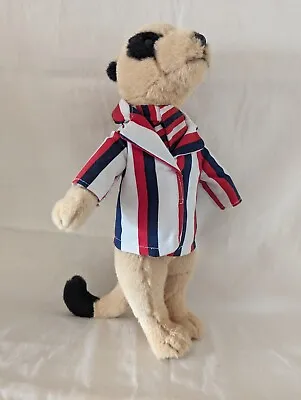 Tall Meercat Soft Toy In Stripped Red Black & White Jacket • £6.95