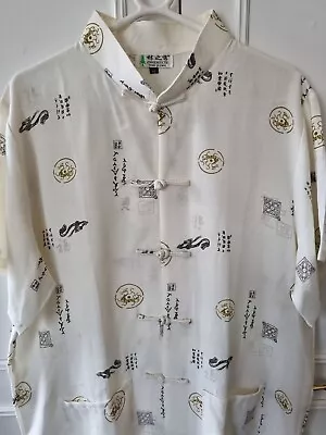 Mens Chinese Casual Style Printed Shirt Size M (large Size) • £15