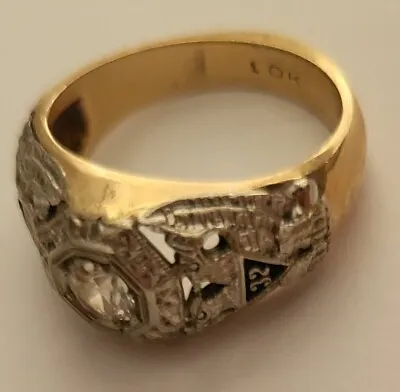 Masonic Vintage/Antique Ring 10K Gold-32 Degree - Free Shipping • $750