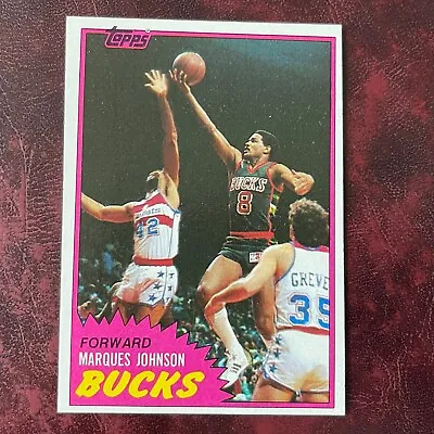 1981-82 Topps Set MARQUES JOHNSON #24 BUCKS - NM/MINT+ *HIGH GRADE* VENDING • $1.59