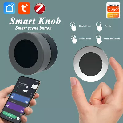 Tuya ZigBee Smart Knob Wireless Scene Switch Button Controller Battery Powered A • $29.99