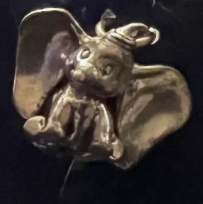 Vintage Disney Dumbo Sterling Silver Charm 3/4”wide 1960’s NWT • $33.25