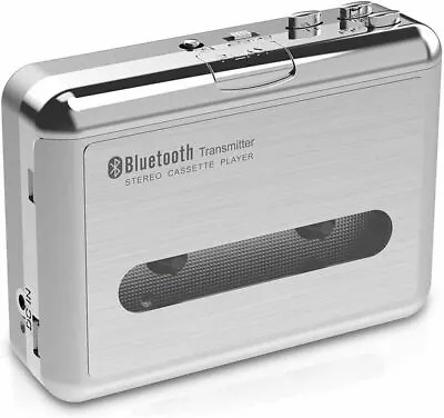 Bluetooth Walkman Cassette Player Bluetooth Transfer Personal Cassette Earphones • £31.99