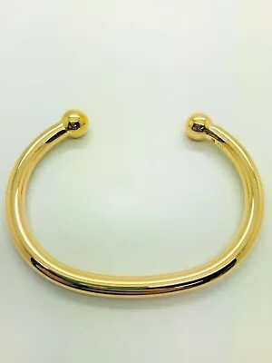 9ct Yellow Solid Gold Heavy Torque Bangle – 6.0mm - CHEAPEST ON EBAY • £2125