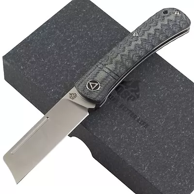 QSP Hedgehog Denim Sculpted Micarta Folding Pocket Knife Slip Joint • $57.85