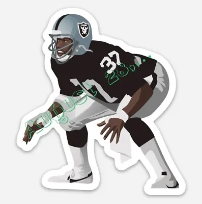 Lester Hayes (STICKER)!! -Oakland Raiders Vinyl Cut NFL Vector Art Car Decal • $5.37