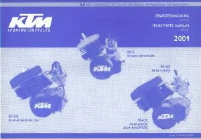 2001 KTM 50 Engine Spare Parts Manual : 320819 • $9.74