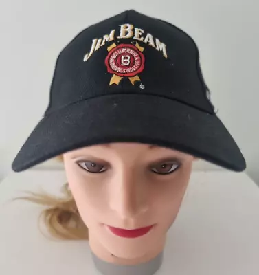 Jim Beam Cap Mens Unisex OSFM Black With Logo Official Merchandise Hat • $34.95