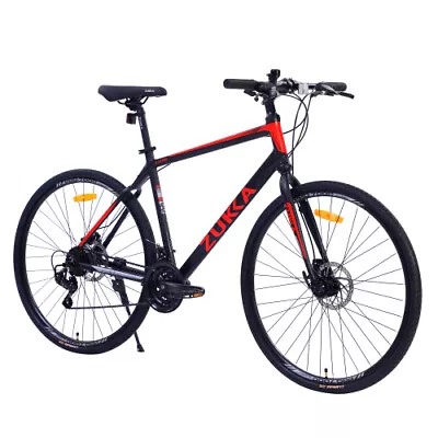 21Speed Hybrid Bike Disc Brake 700C Road Bike For Men Women's City Bicycle Black • $314.10