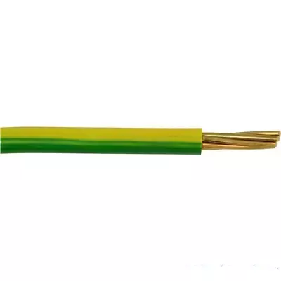 1 CORE ELECTRICAL CABLE SINGLE WIRE INSULATED YELLOW 10mm2 6491X CUT LENGTH 25m • £29.95