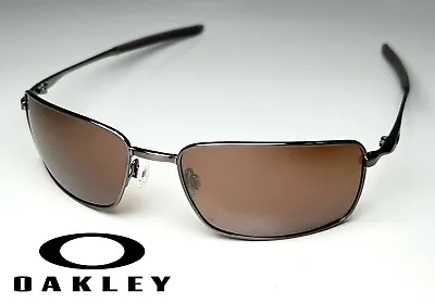 Brand New Oakley Square Wire Oo4075-14 Sunglasses Tungsten Prizm Poloriz 60-123 • £236.69