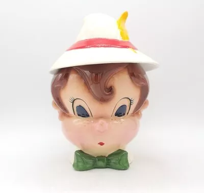 Vintage Handpainted Pinnochio Cookie Jar Walt Disney Metlox Poppy Trail • $54.44