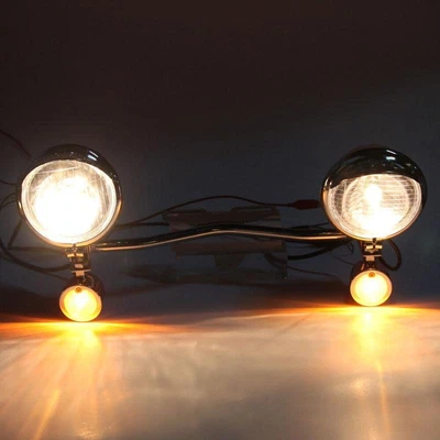 $69.99 • Buy Passing Turn Signal Spot Light Bar For Yamaha V Star 650 950 1100 Custom Classic